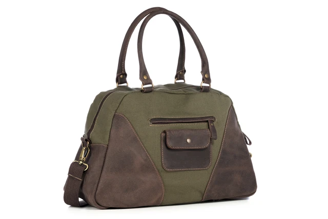 Torba canvas skóra naturalna na ramię Tiara VOOC EC7