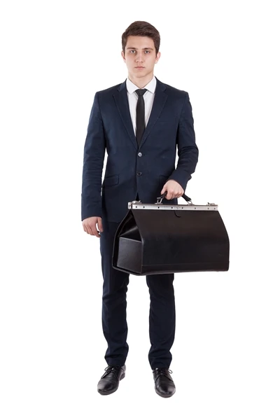 Duża torba ze skóry kufer lekarski VOOC Prestige PK6, zamknięcie biglowe
