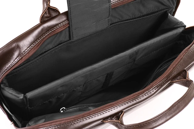 Biznesowa skórzana torba na laptopa 15,6” na ramię i do ręki damska męska VOOC Prestige EP7