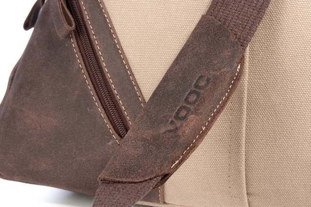 Torba canvas skóra naturalna na ramię Tiara VOOC EC7