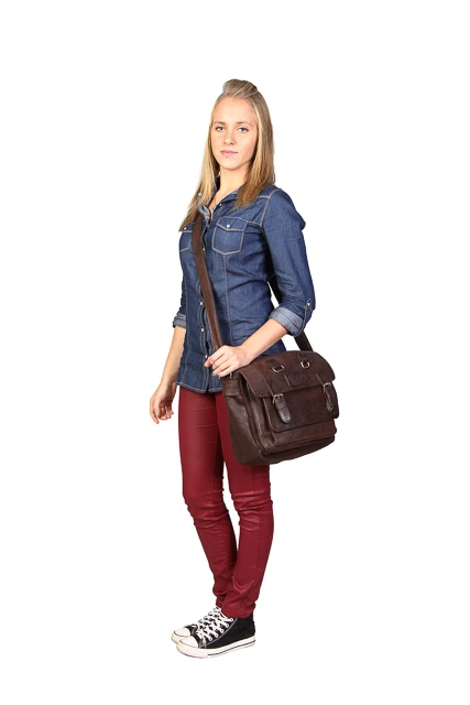 Casualowa skórzana torba na ramię dla niej i niego old look VOOC URBAN RDW 03