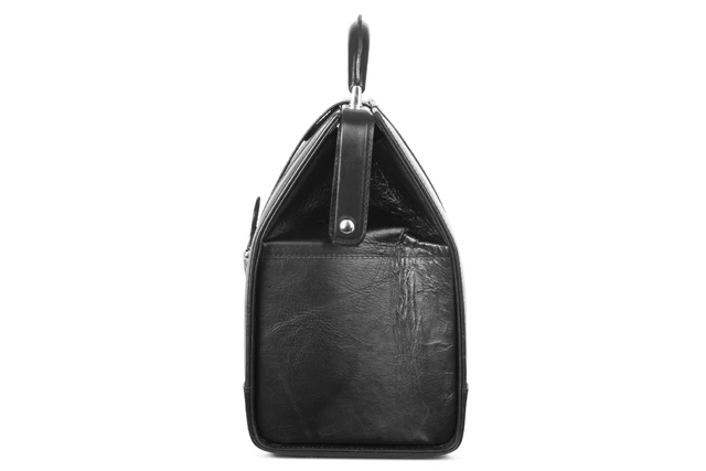Skórzana torba lekarska VOOC Prestige PK5, elegancka, przestronna, zamykana na bigiel.