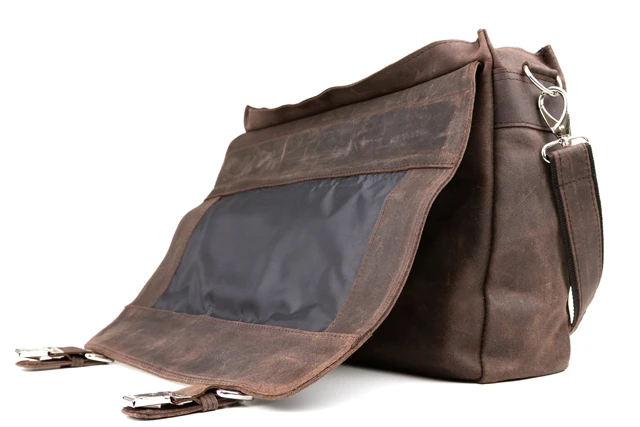 Torba skórzana na laptopa 15,6” na ramię i do ręki z uchwytem VOOC URBAN RDW12