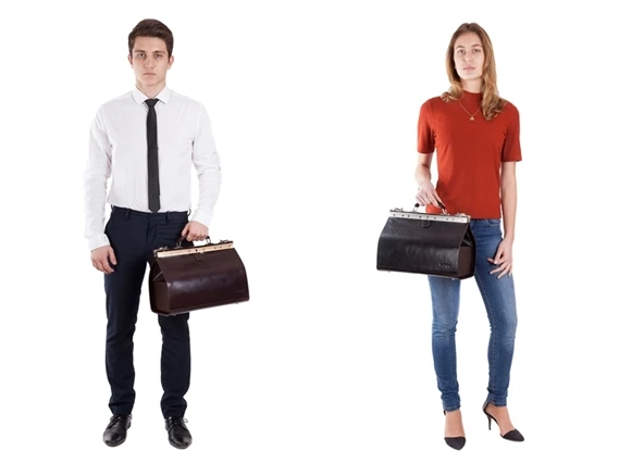 Torba skórzana VOOC Prestige PK1 kufer lekarski z naturalnej skóry, zamknięcie biglowe.