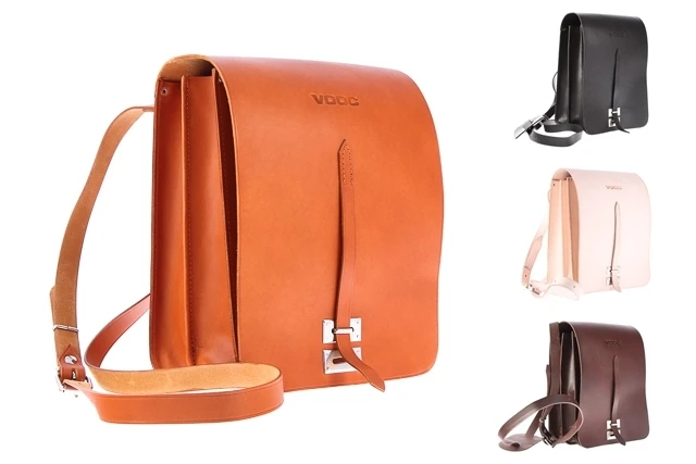 Raportówka skórzana VOOC Vintage P20 klasyk. Torba skórzana na ramię, stylizowana na oficerskich raportówkach z okresu pierwszej połowy XX wieku. Szczególnie polecana miłośnikom klasyki.