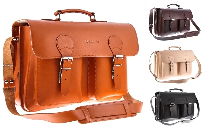 Torba na laptopa ze skóry naturalnej z funkcją plecaka VOOC Vintage P36. Pojemna skórzana teczka z miejscem na laptopa oraz funkcją plecaka, przeznaczona dla aktywnych ludzi biznesu oraz studentów. Torba posiada odpinane szelki można ją nosić jak plecak.