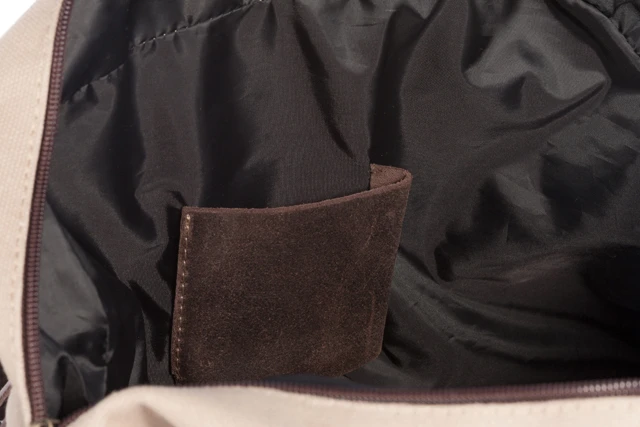 Torba canvas skóra naturalna na ramię Tiara VOOC EC7