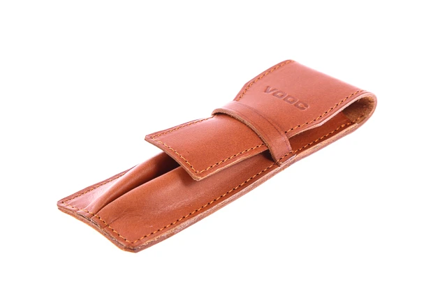 Etui skórzane na pióra, długopisy vintage VOOC Vintage P17.