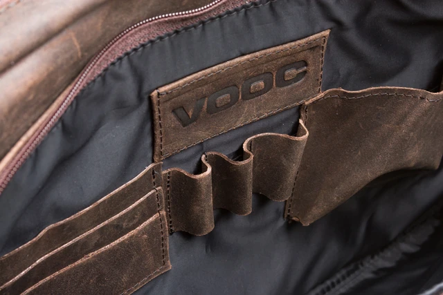 Duża skórzana torba na laptopa 15,6 na ramię VOOC URBAN RDW 04