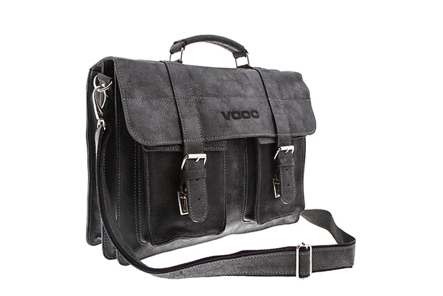 torba w stylu vintage skórzana na ramie i do ręki miejska casual vooc URBAN ATS 173 czarna