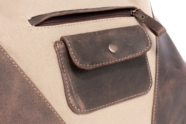 Torba canvas skóra naturalna na ramię Tiara VOOC EC7