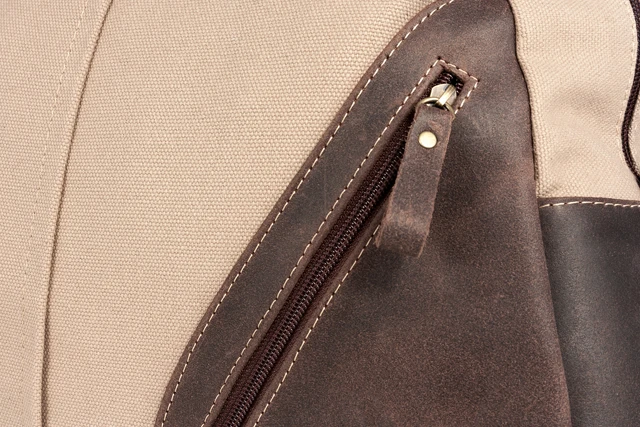 Torba canvas skóra naturalna na ramię Tiara VOOC EC7