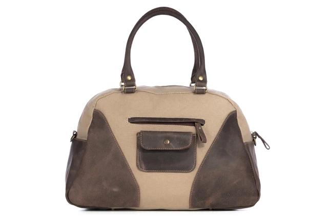 Torba canvas skóra naturalna na ramię Tiara VOOC EC7