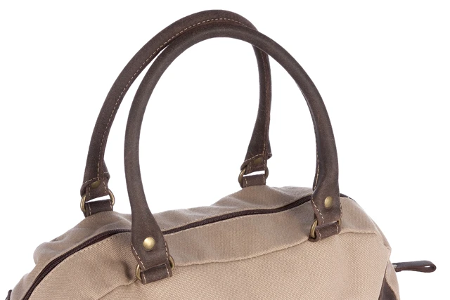 Torba canvas skóra naturalna na ramię Tiara VOOC EC7