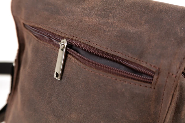 Torba saszetka na ramię VOOC Urban RDW7 naturalna skóra old look w stylu miejskim