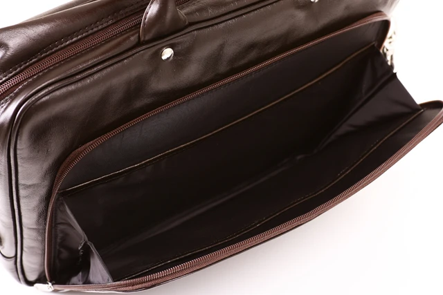 Biznesowa skórzana torba na laptopa 15,6” na ramię i do ręki damska męska VOOC Prestige EP7