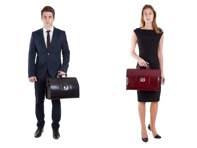 Skórzana torba lekarska VOOC Prestige PK5, elegancka, przestronna, zamykana na bigiel.