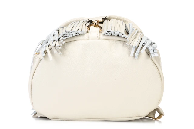 Ekskluzywny-wygodny-plecak-torebka-damska-ze-skory- naturalnej -Boho-VOOC-kremowy-cream